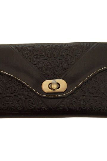 Berber Leather Leather Tri-fold Purse